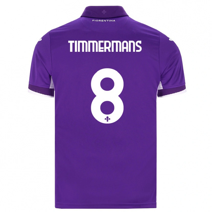 Danxen Mujer Camiseta Loric Timmermans #8 Morado Blanco Rosa 1ª Equipación 2026/27 La Camisa México