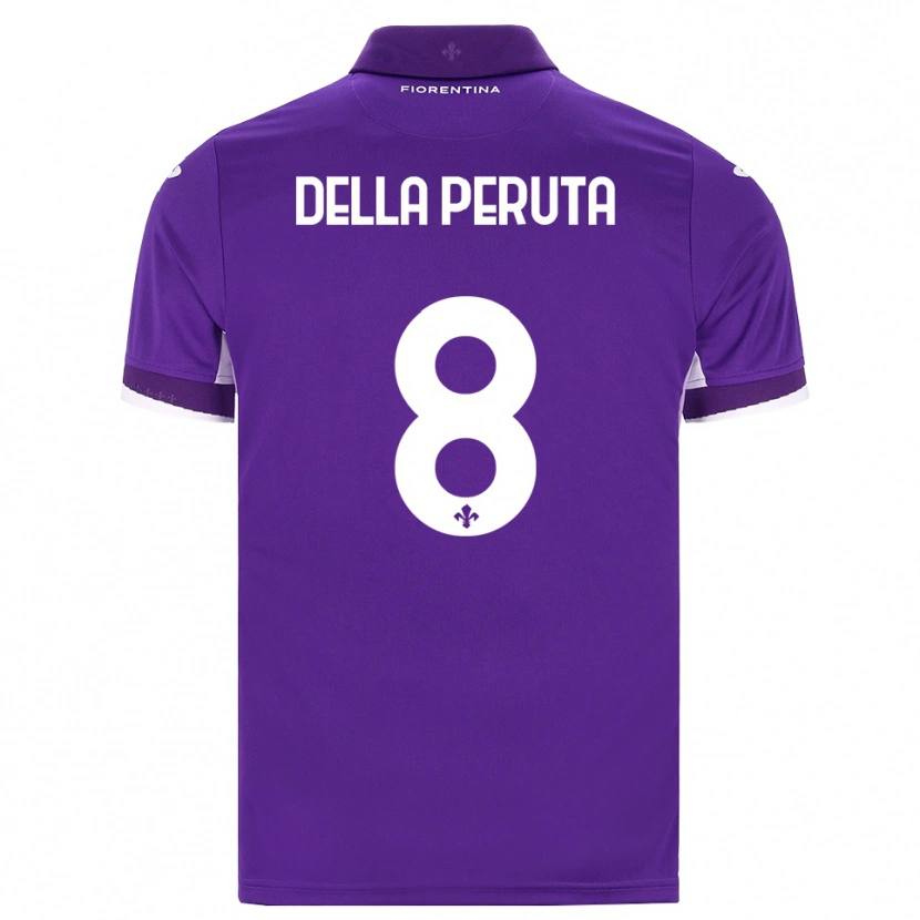 Danxen Mujer Camiseta Victoria Della Peruta #8 Morado Blanco Rosa 1ª Equipación 2026/27 La Camisa México