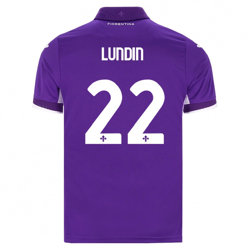 Danxen Mujer Camiseta Karin Lundin #22 Morado Blanco Rosa 1ª Equipación 2026/27 La Camisa México