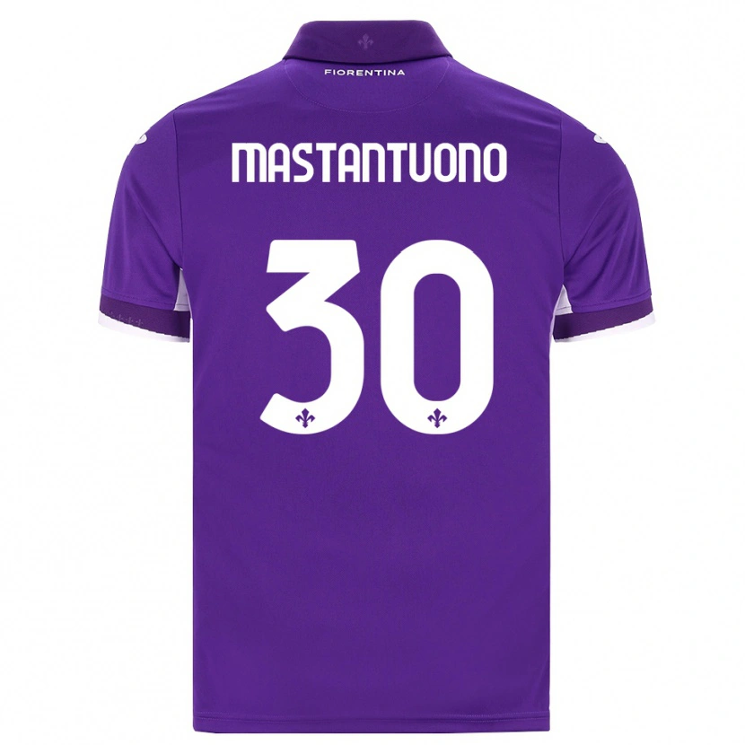 Danxen Mujer Camiseta Franco Mastantuono #30 Morado Blanco Rosa 1ª Equipación 2026/27 La Camisa México