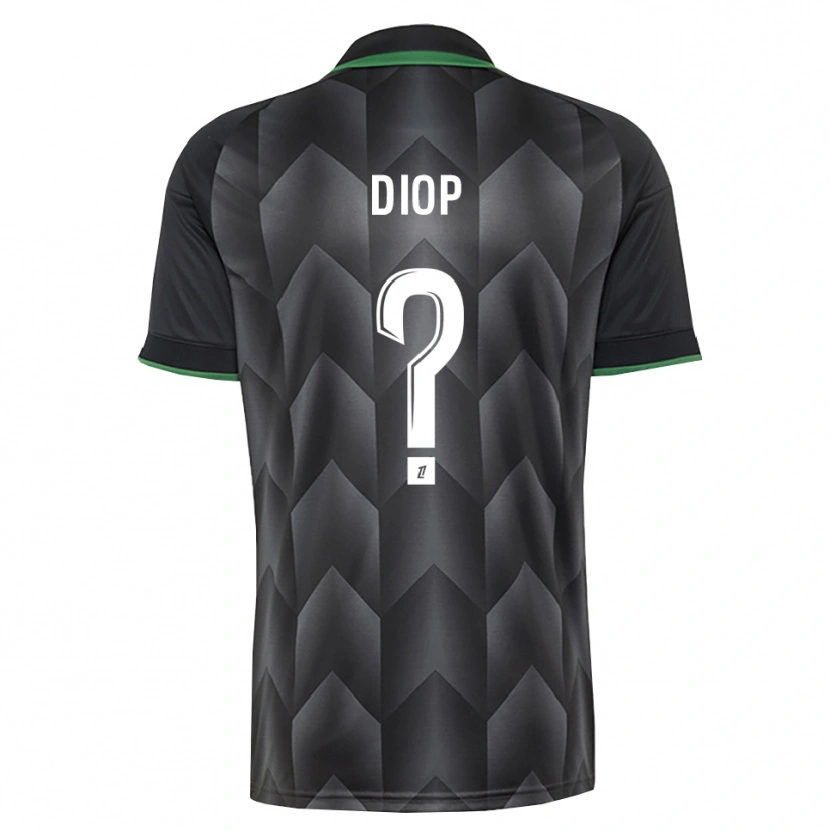 Danxen Mujer Camiseta Alassane Diop #0 Verde Blanco Negro 2ª Equipación 2026/27 La Camisa México
