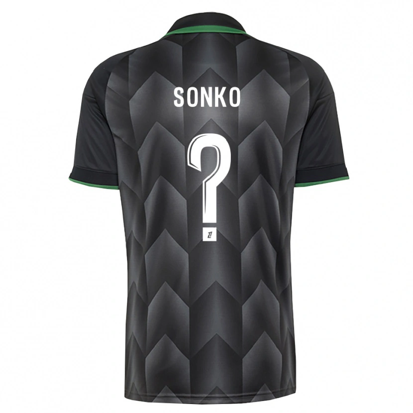 Danxen Mujer Camiseta Naël Sonko #0 Verde Blanco Negro 2ª Equipación 2026/27 La Camisa México