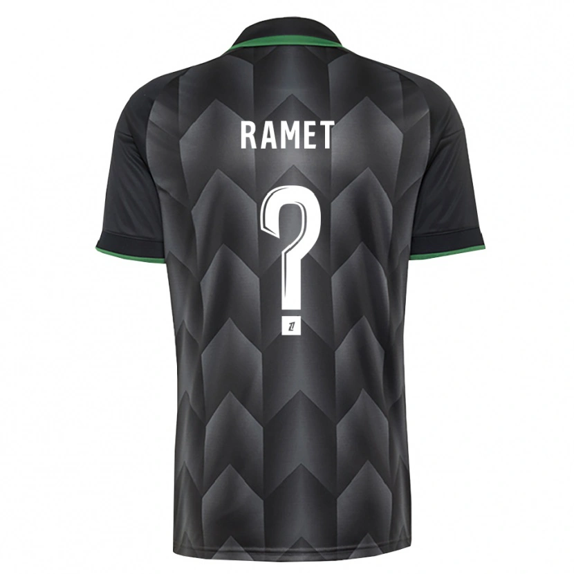 Danxen Mujer Camiseta Simon Ramet #0 Verde Blanco Negro 2ª Equipación 2026/27 La Camisa México