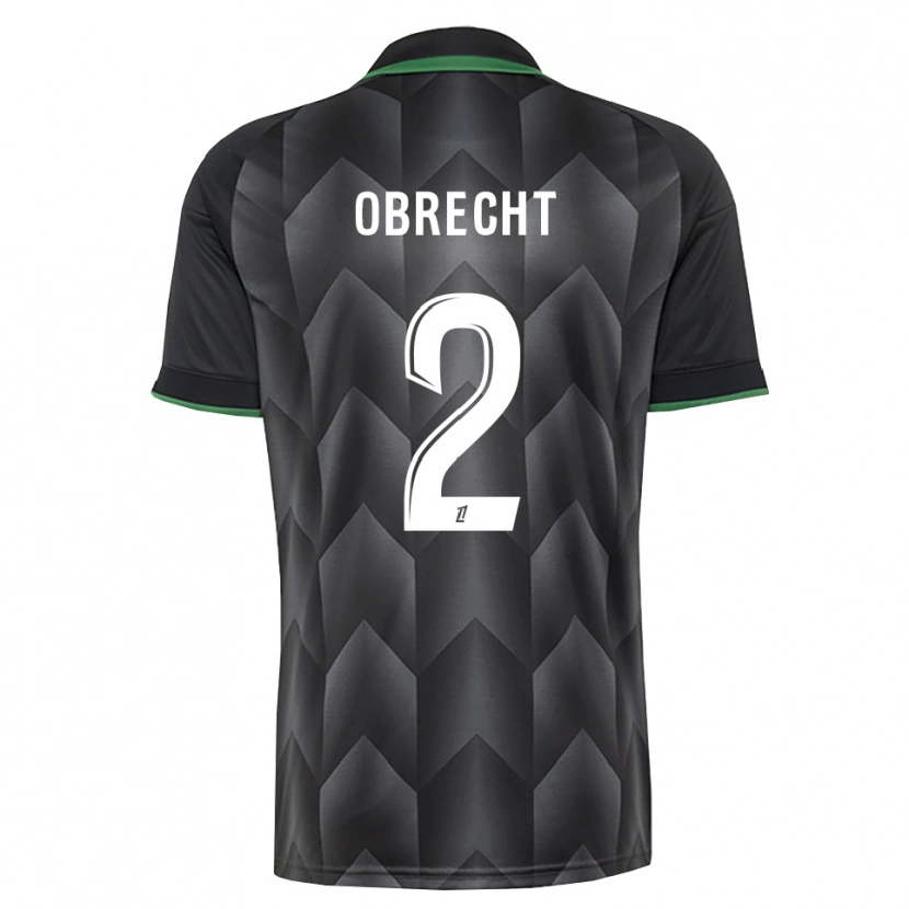 Danxen Mujer Camiseta Laura Obrecht #2 Verde Blanco Negro 2ª Equipación 2026/27 La Camisa México