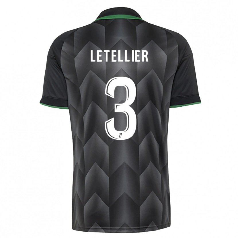 Danxen Mujer Camiseta Trévor Letellier #3 Verde Blanco Negro 2ª Equipación 2026/27 La Camisa México
