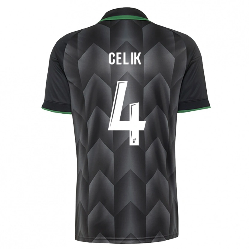 Danxen Mujer Camiseta Nidal Celik #4 Verde Blanco Negro 2ª Equipación 2026/27 La Camisa México