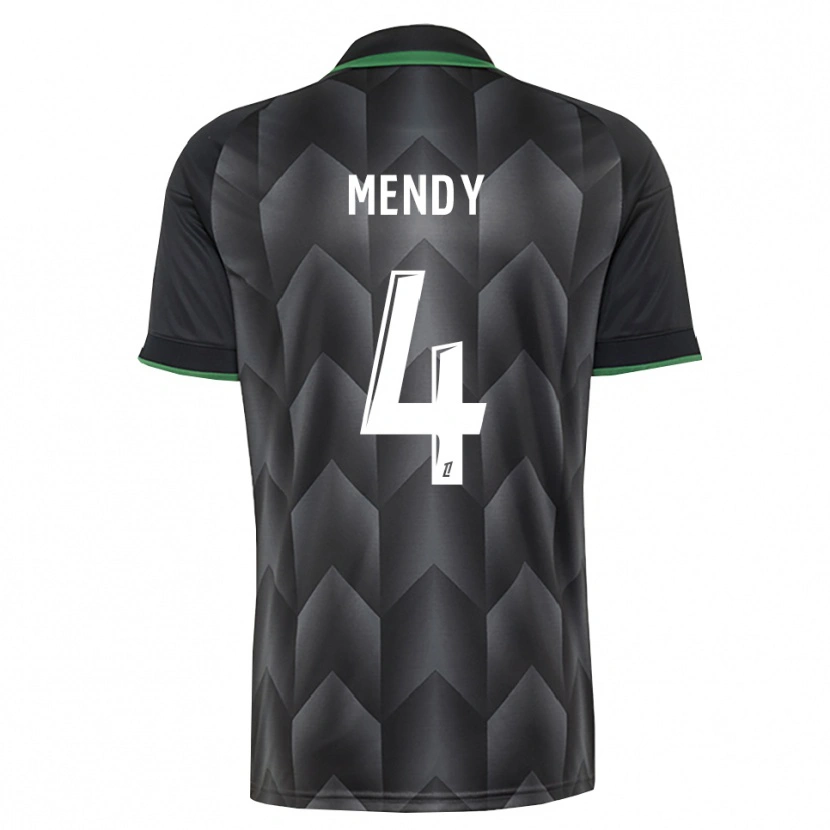 Danxen Mujer Camiseta Ellijah Mendy #4 Verde Blanco Negro 2ª Equipación 2026/27 La Camisa México