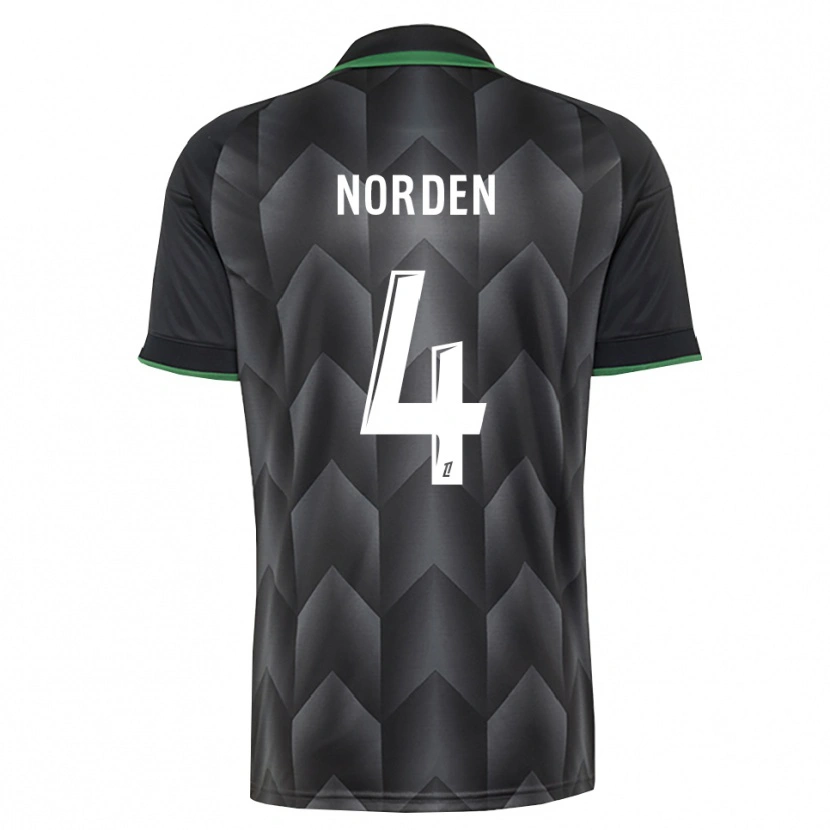 Danxen Mujer Camiseta Doreen Norden #4 Verde Blanco Negro 2ª Equipación 2026/27 La Camisa México