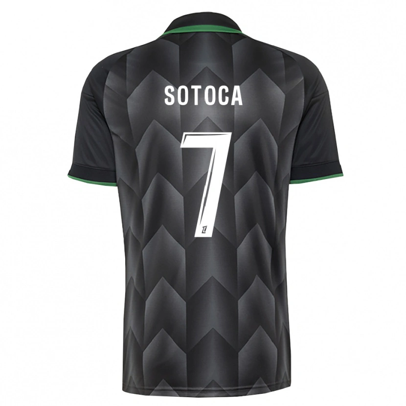 Danxen Mujer Camiseta Florian Sotoca #7 Verde Blanco Negro 2ª Equipación 2026/27 La Camisa México