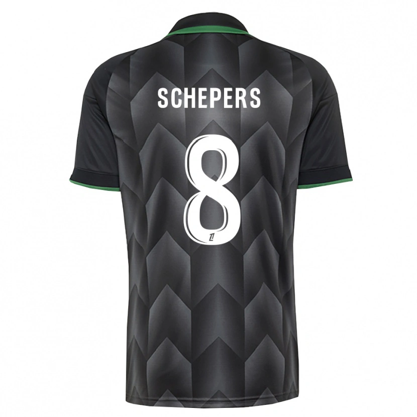 Danxen Mujer Camiseta Marie Schepers #8 Verde Blanco Negro 2ª Equipación 2026/27 La Camisa México