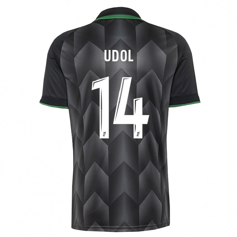 Danxen Mujer Camiseta Matthieu Udol #14 Verde Blanco Negro 2ª Equipación 2026/27 La Camisa México