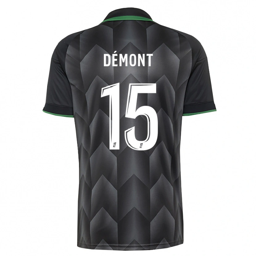 Danxen Mujer Camiseta Ange Démont #15 Verde Blanco Negro 2ª Equipación 2026/27 La Camisa México