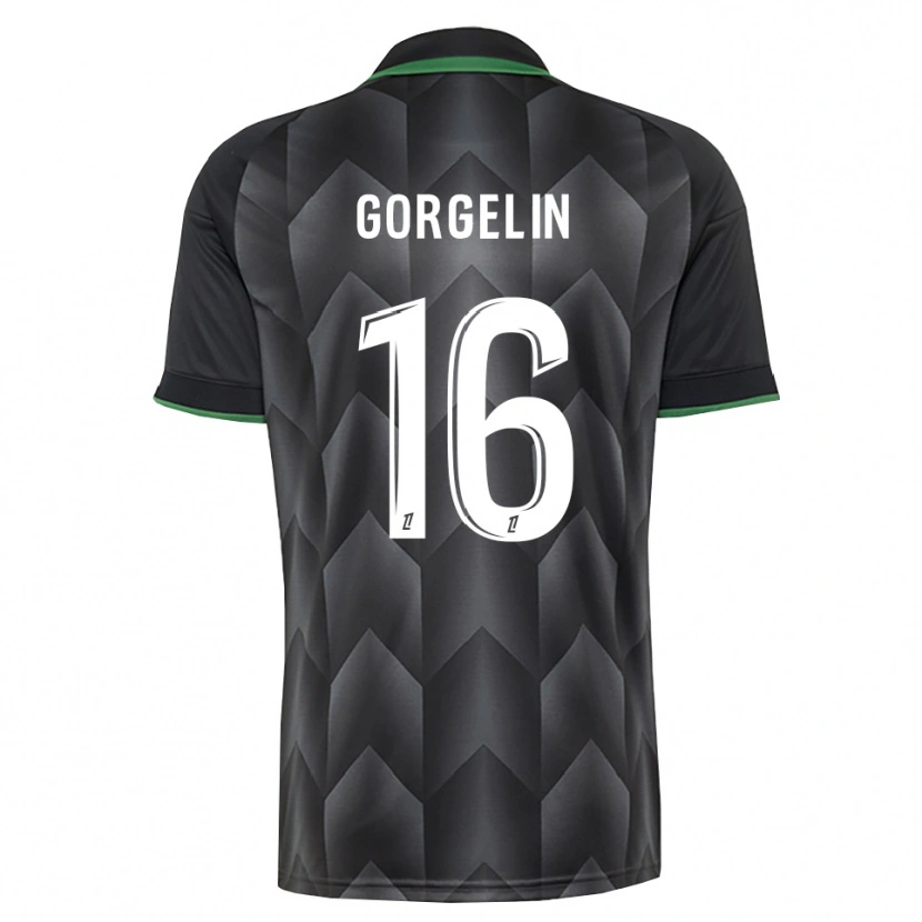 Danxen Mujer Camiseta Mathieu Gorgelin #16 Verde Blanco Negro 2ª Equipación 2026/27 La Camisa México