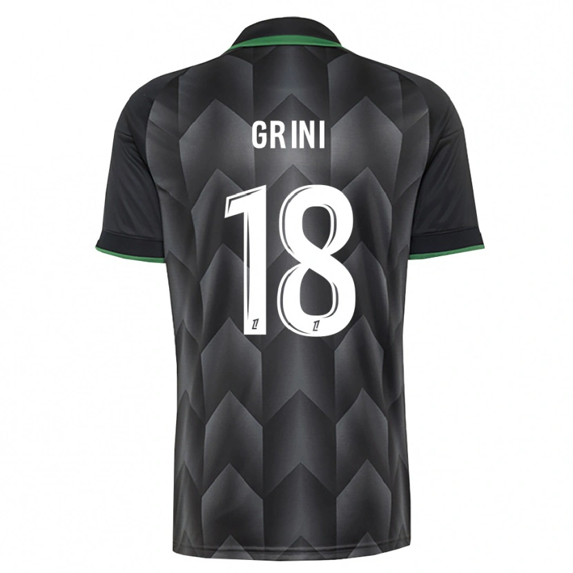 Danxen Mujer Camiseta Ilyes Grini #18 Verde Blanco Negro 2ª Equipación 2026/27 La Camisa México