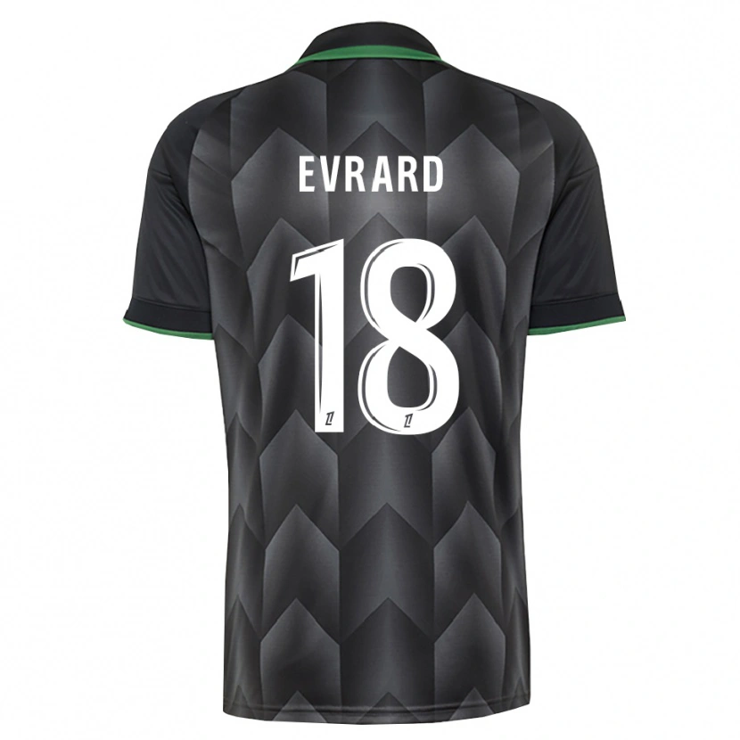 Danxen Mujer Camiseta Julia Evrard #18 Verde Blanco Negro 2ª Equipación 2026/27 La Camisa México