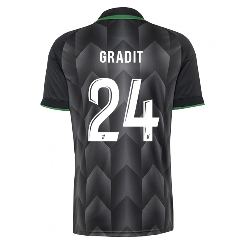 Danxen Mujer Camiseta Jonathan Gradit #24 Verde Blanco Negro 2ª Equipación 2026/27 La Camisa México