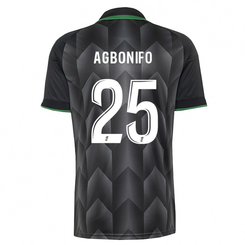 Danxen Mujer Camiseta Jeremy Agbonifo #25 Verde Blanco Negro 2ª Equipación 2026/27 La Camisa México