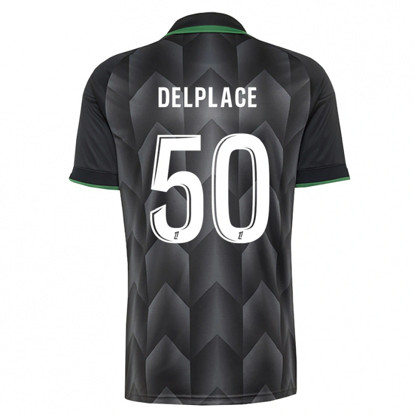 Danxen Mujer Camiseta Adam Delplace #50 Verde Blanco Negro 2ª Equipación 2026/27 La Camisa México