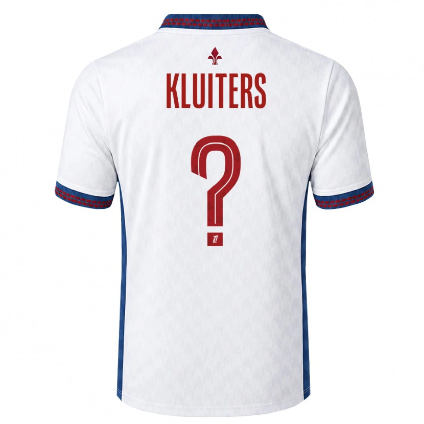 Danxen Mujer Camiseta Luuk Kluiters #0 Rojo Blanco Azul 2ª Equipación 2026/27 La Camisa México