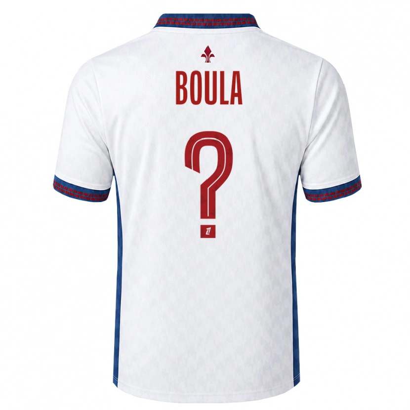 Danxen Mujer Camiseta Exauce Mpembele Boula #0 Rojo Blanco Azul 2ª Equipación 2026/27 La Camisa México
