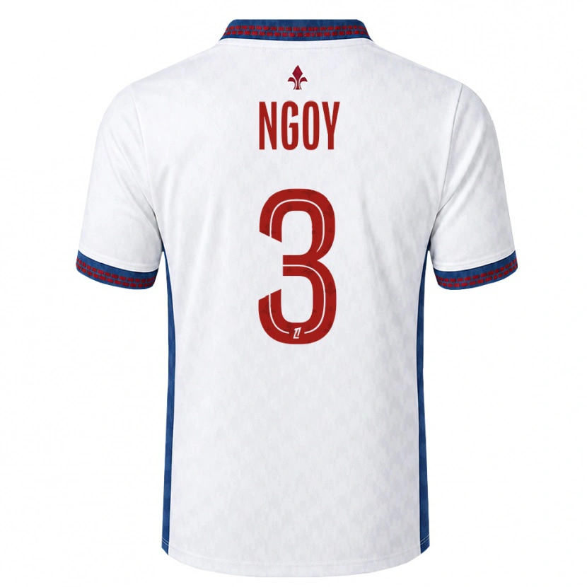 Danxen Mujer Camiseta Nathan Ngoy #3 Rojo Blanco Azul 2ª Equipación 2026/27 La Camisa México