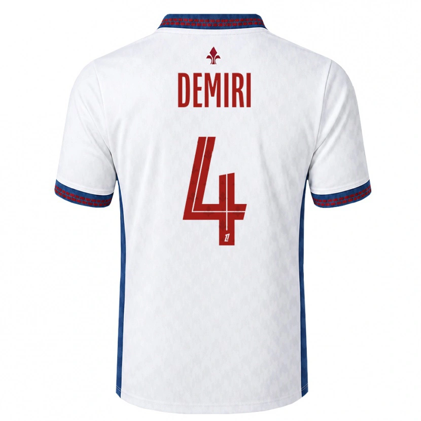 Danxen Mujer Camiseta Andi Demiri #4 Rojo Blanco Azul 2ª Equipación 2026/27 La Camisa México