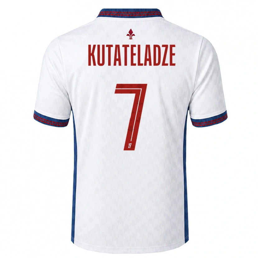 Danxen Mujer Camiseta Alexandre Kutateladze #7 Rojo Blanco Azul 2ª Equipación 2026/27 La Camisa México