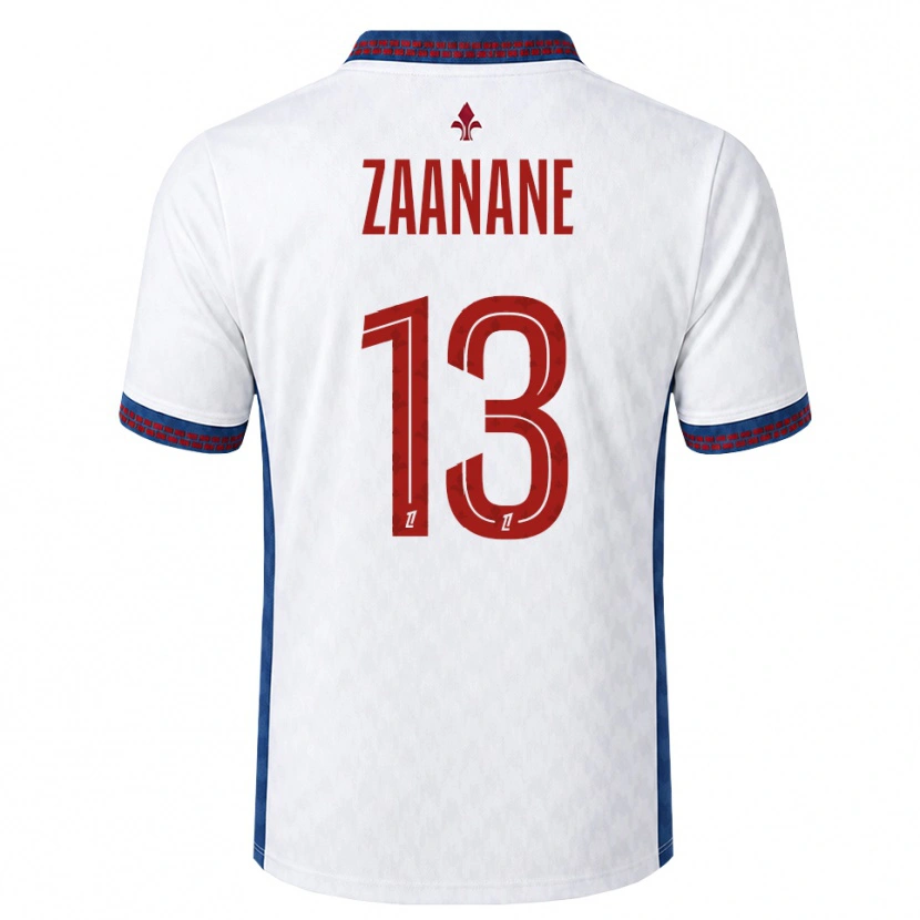 Danxen Mujer Camiseta Hacène Zaanane #13 Rojo Blanco Azul 2ª Equipación 2026/27 La Camisa México