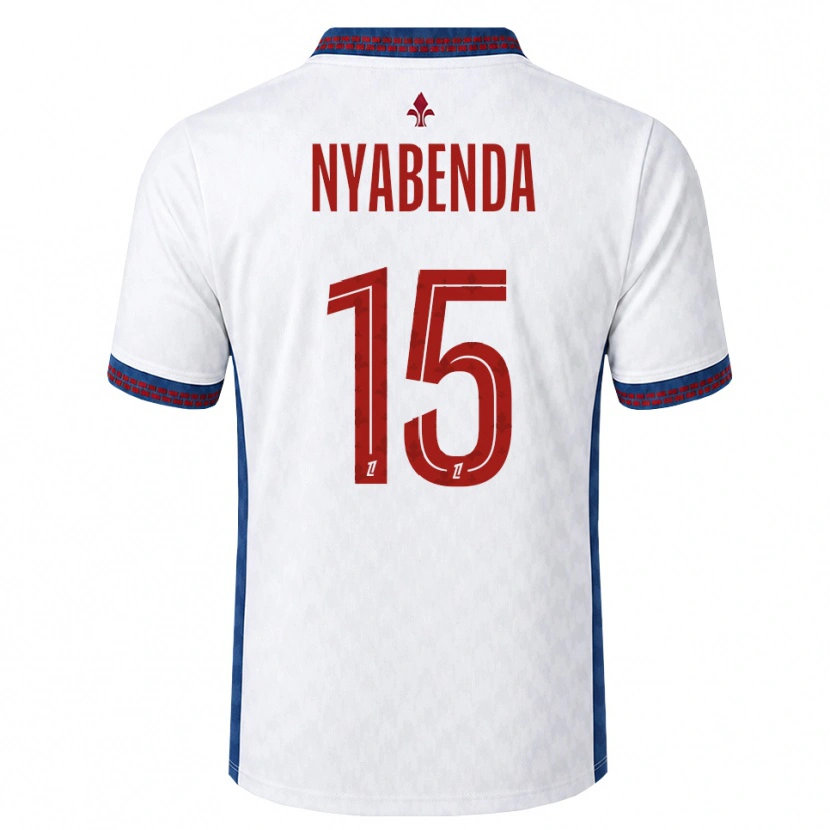 Danxen Mujer Camiseta Kassim Nyabenda #15 Rojo Blanco Azul 2ª Equipación 2026/27 La Camisa México