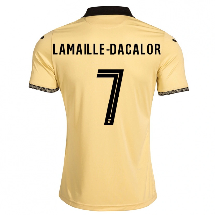 Danxen Mujer Camiseta Olan Lamaille-Dacalor #7 Blanco Navajo Negro 2ª Equipación 2026/27 La Camisa México