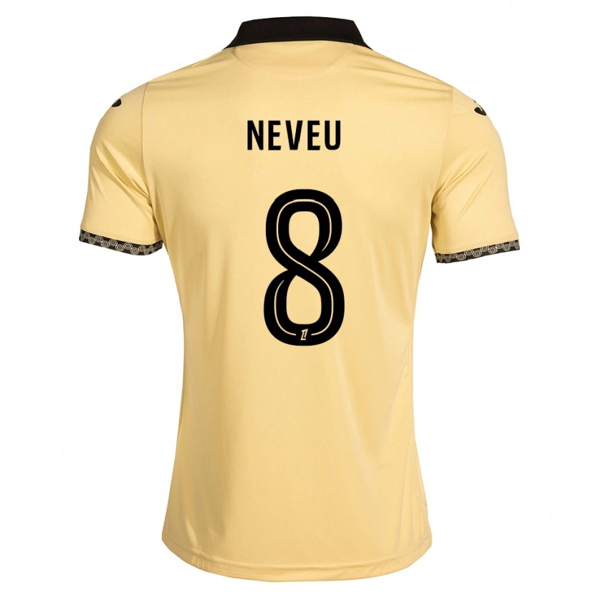 Danxen Mujer Camiseta Tom Neveu #8 Blanco Navajo Negro 2ª Equipación 2026/27 La Camisa México