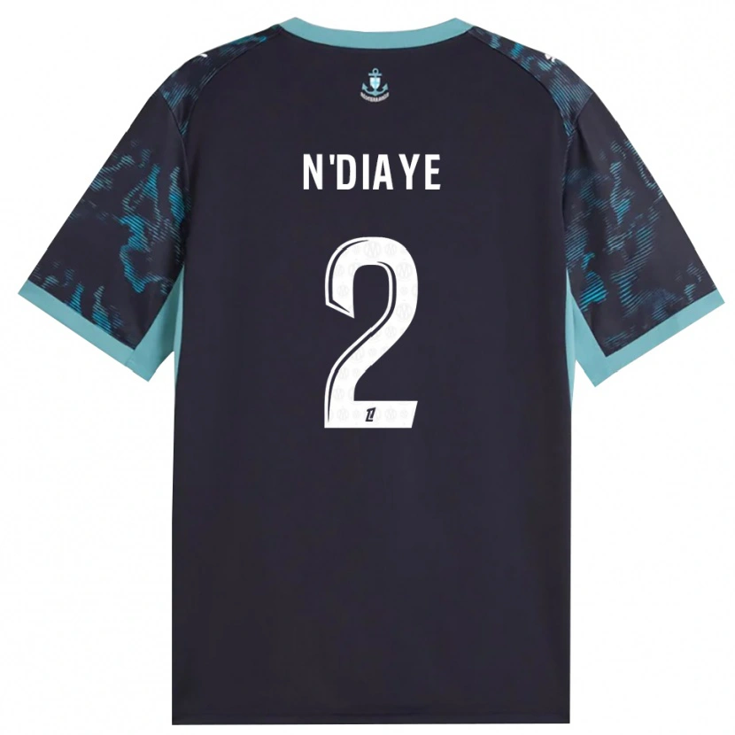 Danxen Mujer Camiseta Osmane N'diaye #2 Turquesa Pálido Blanco Negro 2ª Equipación 2026/27 La Camisa México