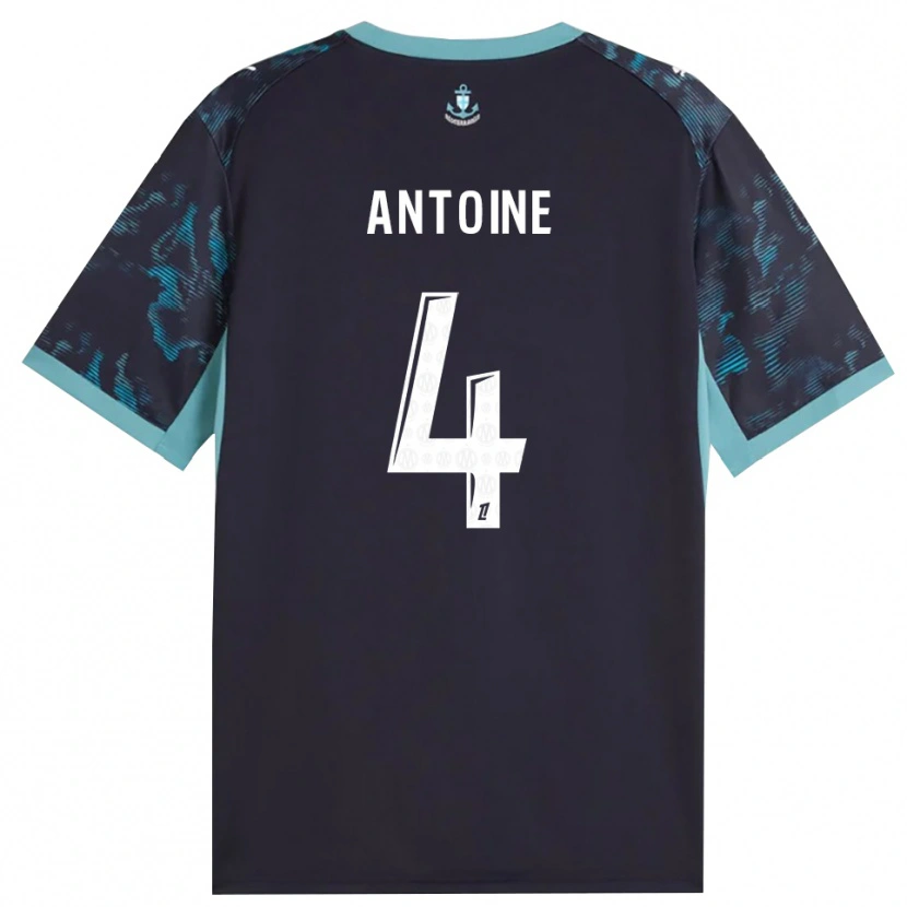 Danxen Mujer Camiseta Maud Antoine #4 Turquesa Pálido Blanco Negro 2ª Equipación 2026/27 La Camisa México