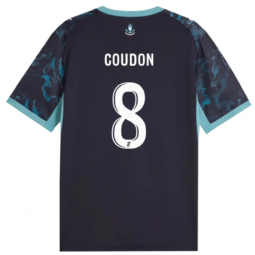 Danxen Mujer Camiseta Marine Coudon #8 Turquesa Pálido Blanco Negro 2ª Equipación 2026/27 La Camisa México
