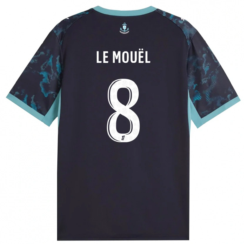 Danxen Mujer Camiseta Margaux Le Mouël #8 Turquesa Pálido Blanco Negro 2ª Equipación 2026/27 La Camisa México