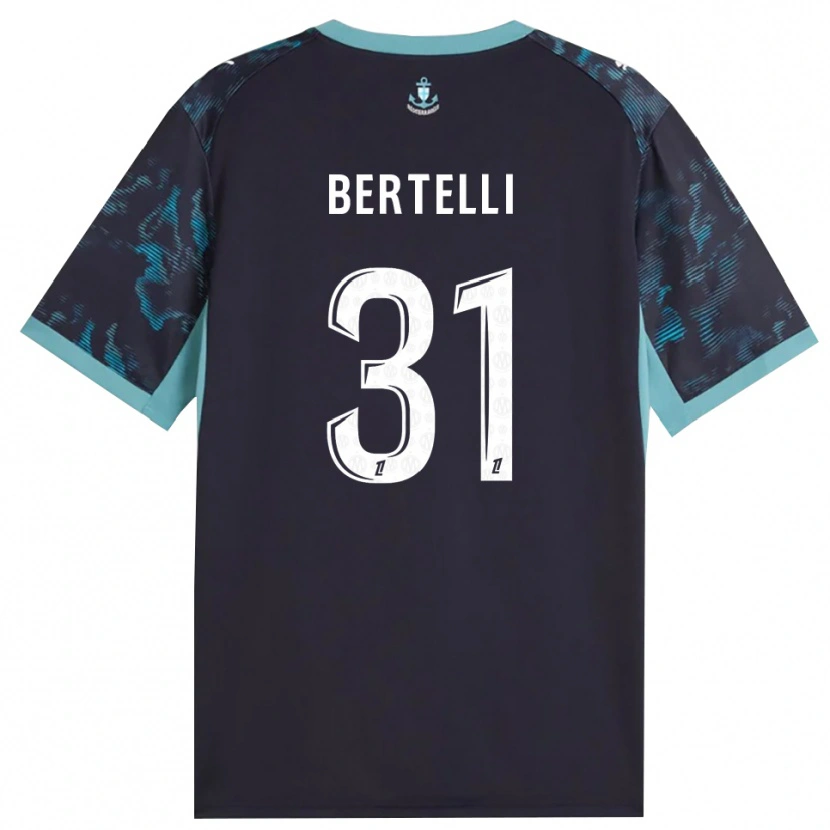 Danxen Mujer Camiseta Ugo Bertelli #31 Turquesa Pálido Blanco Negro 2ª Equipación 2026/27 La Camisa México