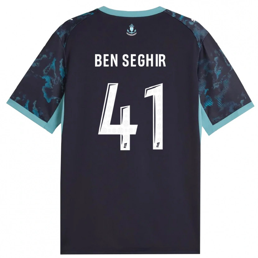 Danxen Mujer Camiseta Salim Ben Seghir #41 Turquesa Pálido Blanco Negro 2ª Equipación 2026/27 La Camisa México
