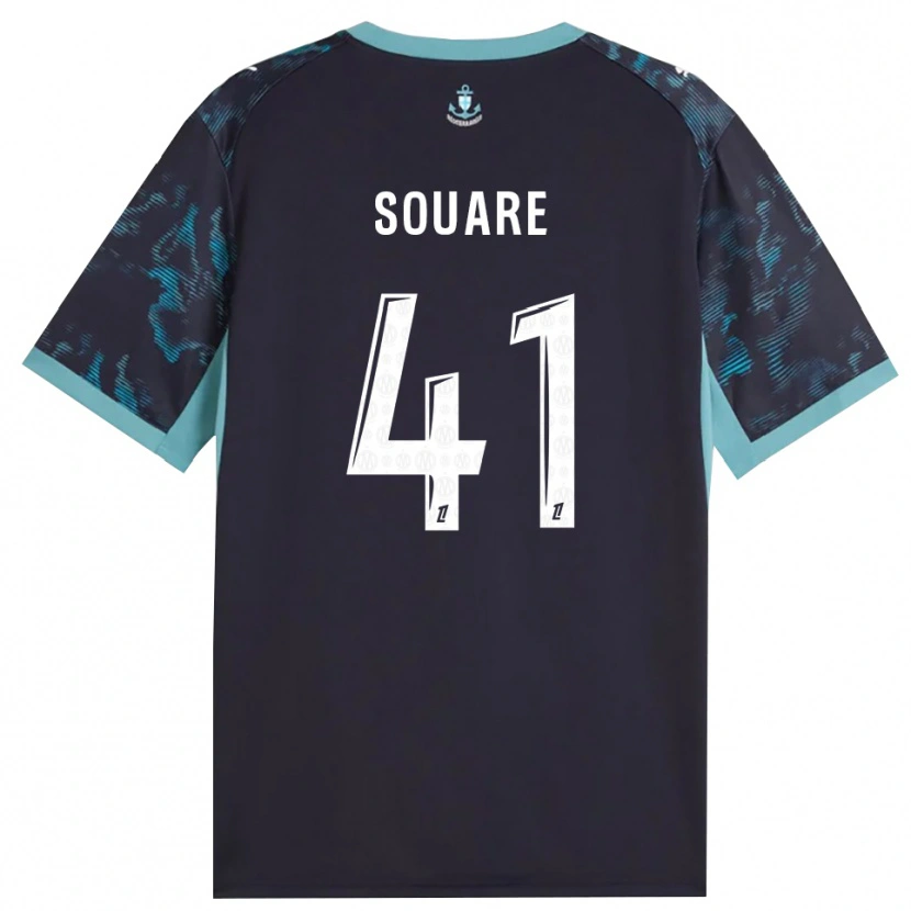 Danxen Mujer Camiseta Cheick Souare #41 Turquesa Pálido Blanco Negro 2ª Equipación 2026/27 La Camisa México