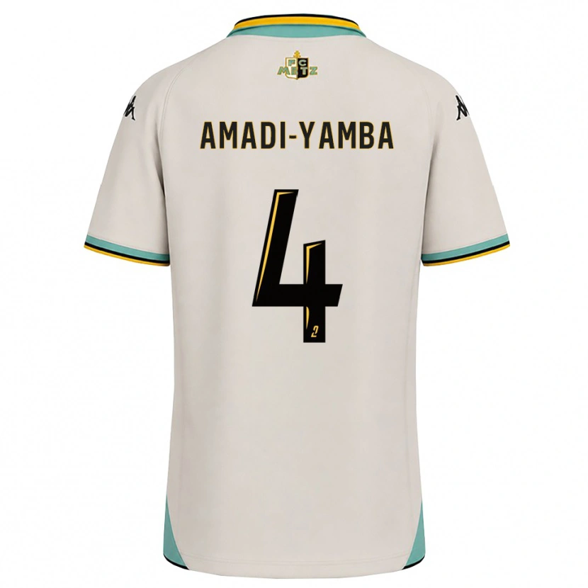 Danxen Mujer Camiseta Nelson Amadi-Yamba #4 Blanco Floral Negro 2ª Equipación 2026/27 La Camisa México