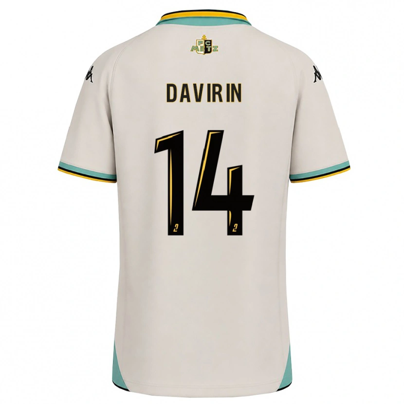 Danxen Mujer Camiseta Pierre-Alexandre Davirin #14 Blanco Floral Negro 2ª Equipación 2026/27 La Camisa México