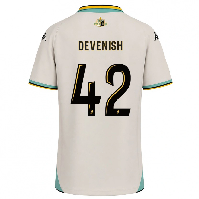 Danxen Mujer Camiseta Cristian Devenish #42 Blanco Floral Negro 2ª Equipación 2026/27 La Camisa México