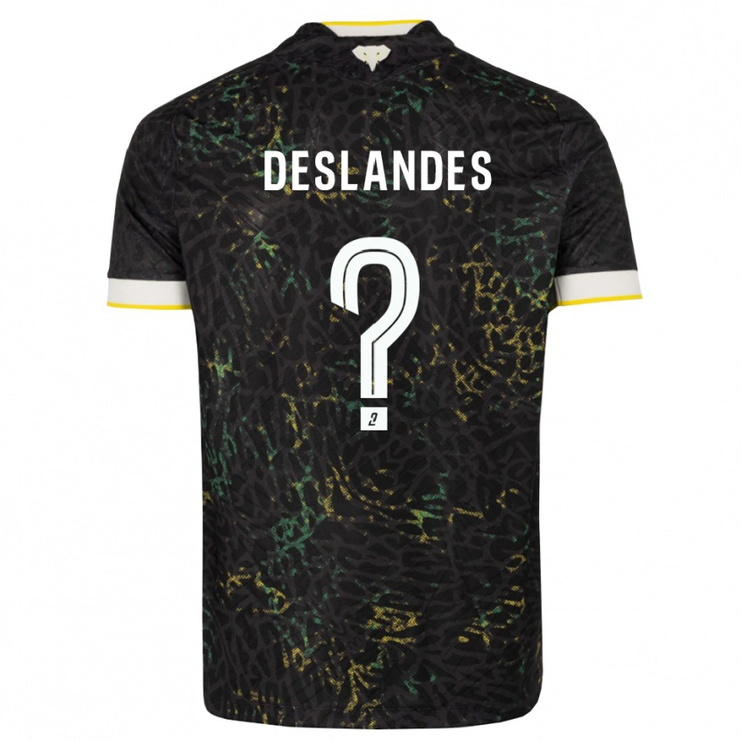 Danxen Mujer Camiseta Louness Deslandes #0 Negro Blanco Amarillo 2ª Equipación 2026/27 La Camisa México