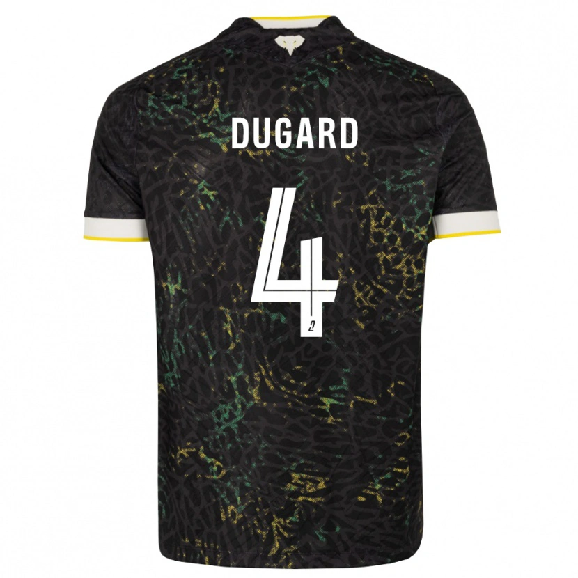 Danxen Mujer Camiseta Taïgy Dugard #4 Negro Blanco Amarillo 2ª Equipación 2026/27 La Camisa México