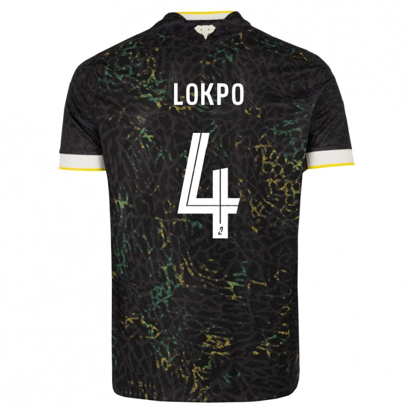 Danxen Mujer Camiseta Romaric Lokpo #4 Negro Blanco Amarillo 2ª Equipación 2026/27 La Camisa México