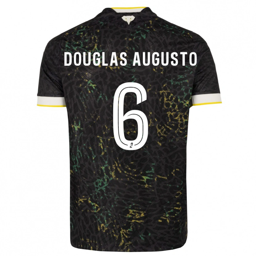 Danxen Mujer Camiseta Douglas Augusto #6 Negro Blanco Amarillo 2ª Equipación 2026/27 La Camisa México