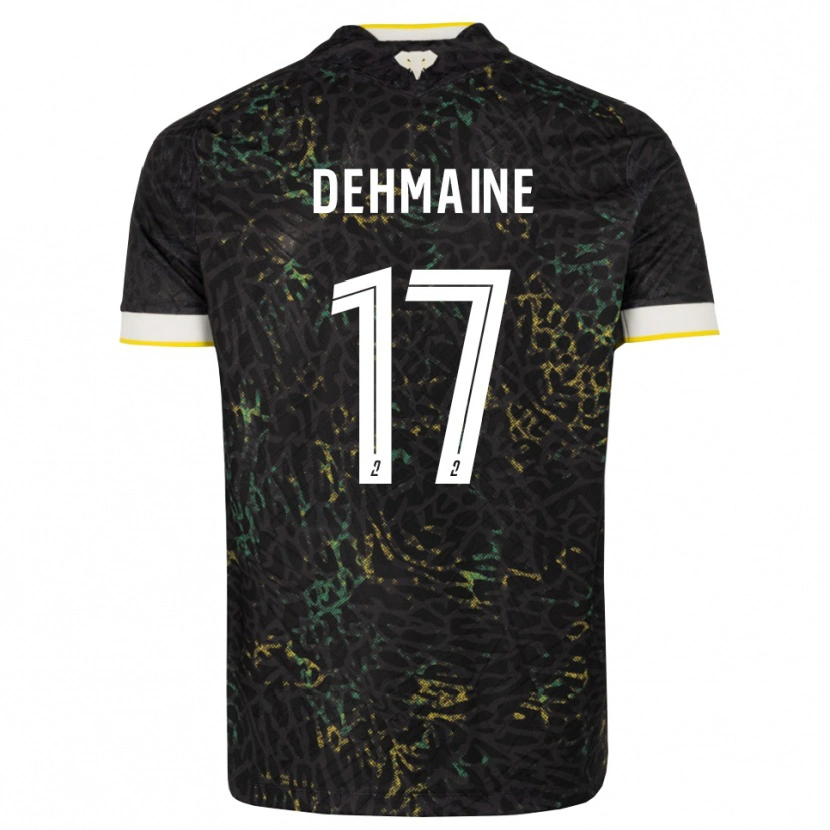 Danxen Mujer Camiseta Dehmaine Tabibou #17 Negro Blanco Amarillo 2ª Equipación 2026/27 La Camisa México