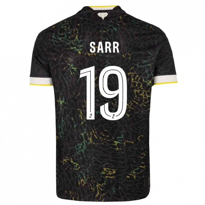 Danxen Mujer Camiseta Ahmadou Sarr #19 Negro Blanco Amarillo 2ª Equipación 2026/27 La Camisa México