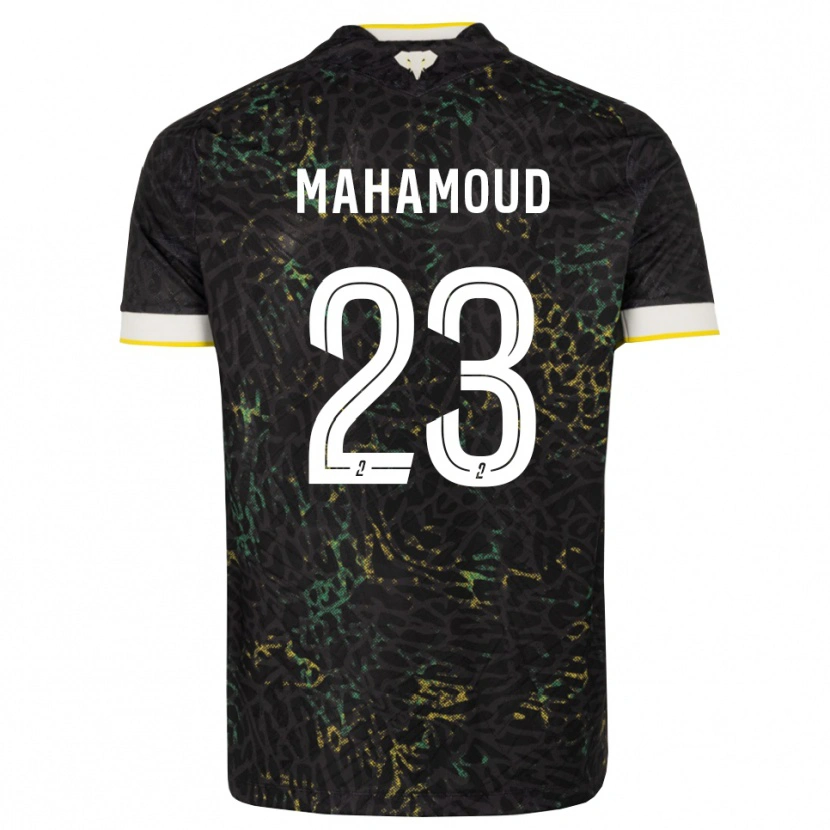 Danxen Mujer Camiseta Adel Mahamoud #23 Negro Blanco Amarillo 2ª Equipación 2026/27 La Camisa México