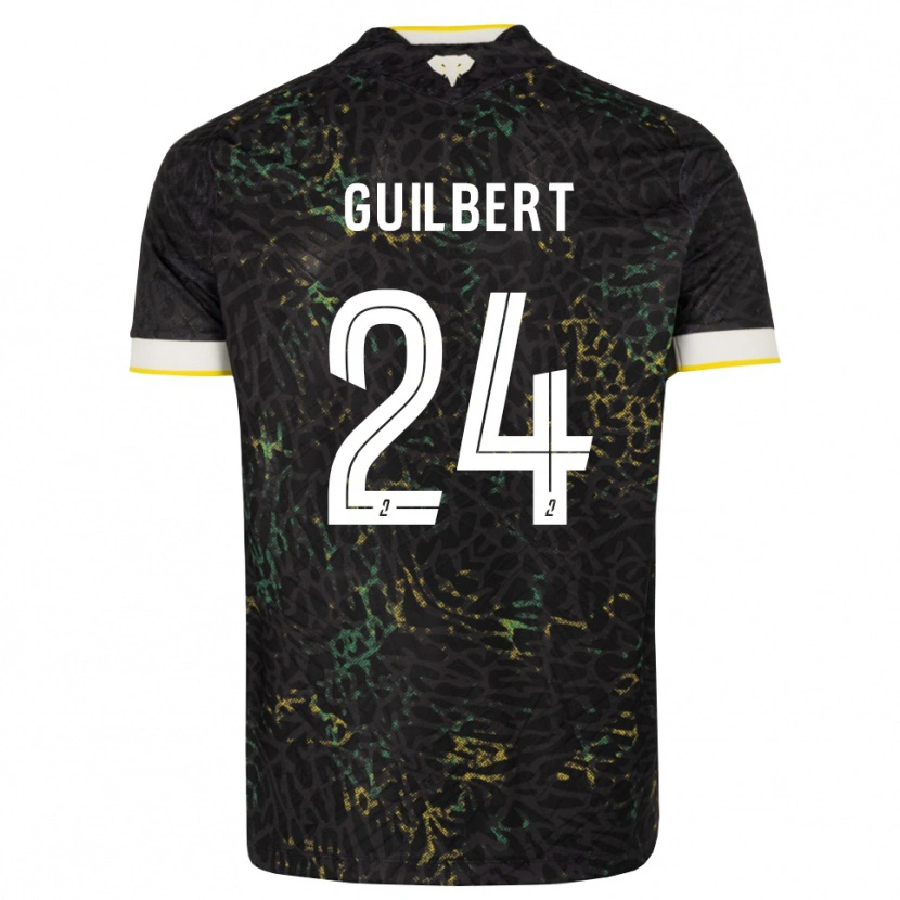 Danxen Mujer Camiseta Frédéric Guilbert #24 Negro Blanco Amarillo 2ª Equipación 2026/27 La Camisa México