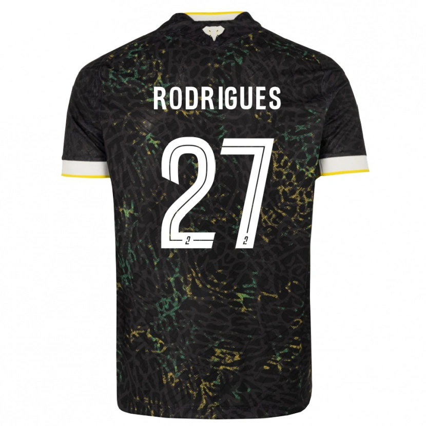 Danxen Mujer Camiseta Nelly Rodrigues #27 Negro Blanco Amarillo 2ª Equipación 2026/27 La Camisa México
